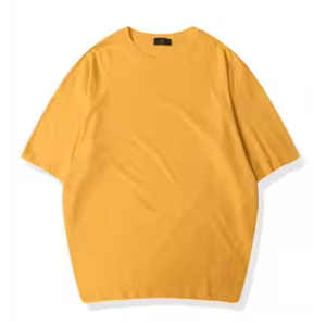 Camiseta de algodón con hombros caídos personalizada para mujer, ropa de calle transpirable, vestido largo holgado de gran tamaño - Product Image 1