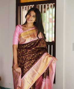 Saris indiens pour femmes, vêtements de fête, tissu en soie georgette, conçu pour la mariée moderne - Product Image 2