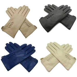 Guantes de cuero de moda Guantes de moda para hombre Guante de vestir Piel de oveja Servicio OEM Vida diaria personalizada - Product Image 5