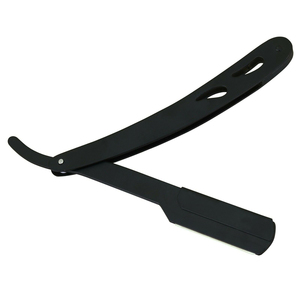 Maquinilla de afeitar profesional de acero inoxidable de un solo filo para hombres, cuchillo plegable de alta calidad para garganta y barba - Product Image 3