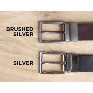 Ceinture classique en cuir à une seule couleur, sangle réglable pour la mode et le confort, ceinture en cuir véritable à une seule couleur - Product Image 6