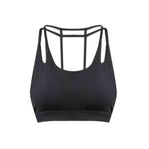 Sujetador acanalado de tiro alto y secado rápido para mujer, conjuntos de Fitness para gimnasio, Algodón ligero y LICRA, espalda cruzada suave, estilos de Yoga, talla XL - Product Image 4