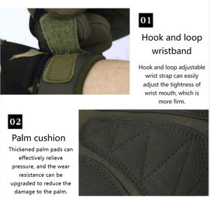 Gants de motocross personnalisés en cuir synthétique souple coupe-vent légers et respirants pour les courses de moto en plein air - Product Image 5