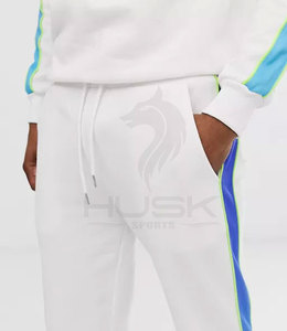 Survêtement 100% coton pour enfants, vêtement de rue, demi-fermeture éclair, couleur latérale, survêtement de haute qualité - Product Image 4