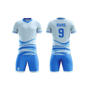 Juegos de uniformes de fútbol sublimados completos con impresión de logotipo gratis para hombres y mujeres para ropa de equipo de fútbol - Product Image 1