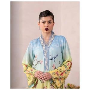 ชุดสูท 2 ชิ้น ผ้าซาตินพิมพ์ลาย Fusion AURAG เสื้อเชิ้ตยาว รุ่น SL00249 ราคา 2499/- - Product Image 1