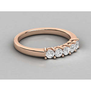 Anillo de Eternidad para Mujer en Oro Amarillo de 14K con Diamante Cultivado en Laboratorio, Corte Princesa, con Certificado IGI, Engastado en Oro Amarillo - Product Image 1