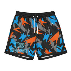 Pantalones Cortos de Baloncesto Personalizados para Hombre, Pantalones Cortos Transpirables de Doble Capa, Informales, Ligeros, Verano, 100% de Poliéster - Product Image 3