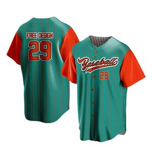 USA Retro Baseball Uniform Custom Sweatshirt Men's Embroidery Baseball Jersey Shorts Heat Sublimated <b>Printed</b> <b>Mesh</b> Breathable - Product Image 3