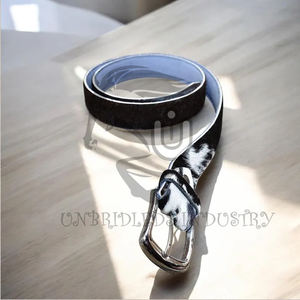 Premium Hair-On Cowhide Leather <b>Belt</b> with Alloy Buckle | Rustic <b>Western</b> Fashion <b>Belt</b> Animal Print Heavy Duty - Product Image 6