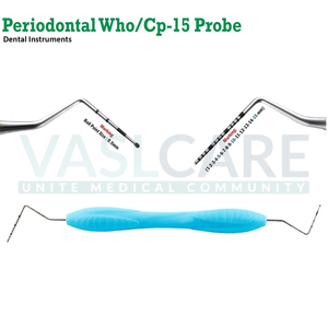 Sonde parodontale dentaire Poignée en silicone Kit de remplissage composite Instruments chirurgicaux par Vaslcare - Product Image 6