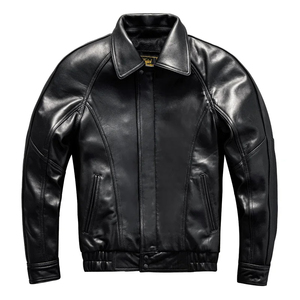 Chaqueta de Cuero para Hombre, Estilo Casual, Corte Entallado, Chaqueta de Cuero con Solapa para Hombre, Chaqueta de Cuero de Alta Calidad - Product Image 4