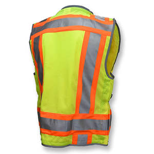 Chaleco de seguridad sin mangas de alta visibilidad con cinta reflectante para trabajadores de la construcción y exteriores - Product Image 2