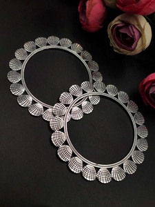 Brazalete de aspecto plateado de latón puro para fiesta, pulsera oxidada de tamaño libre, producto a granel hecho a mano ajustable, brazalete de plata alemán - Product Image 2