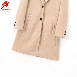 Abrigos de lana para mujer de la mejor calidad, a la moda, con tejido de lana gruesa y diseño estructurado para ropa de invierno. - Product Image 4