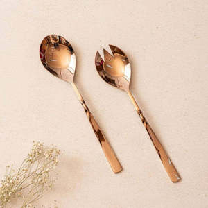 Cucharas de lujo Hotel Cubiertos de acero inoxidable con espejo Juego de cubiertos para servir para restaurantes - Product Image 3