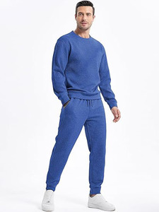 Conjunto Deportivo de Invierno Personalizado RTS, Sudadera con Capucha y Pantalones de Felpa, 100% Algodón, Transpirable, para Entrenamiento - Product Image 2