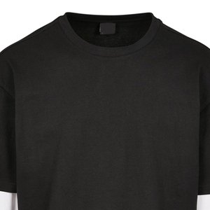 เสื้อยืดผู้ชายทรงหลวม แขนคู่ ล้างสีแบบแอซิด รับผลิตจำนวนมาก ราคาถูก พร้อมสกรีนโลโก้ตามสั่ง - Product Image 6