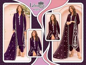 Women's <b>Indian</b> Pakistani Handwork Kurti Pant Suit with Dupatta Dress <b>Fabric</b> Available at Factory Price Trusted Supplier - Product Image 5