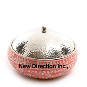 Pot de service alimentaire en fil de fer de style luxueux, finition nickelée, pour les dîners et la restauration sur table, à prix avantageux - Product Image 6