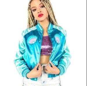 URARE – blouson bombardier d'extérieur pour femmes, résistant à l'eau, séchage rapide, en SATIN, en lin, épais, vêtements pour femmes - Product Image 2