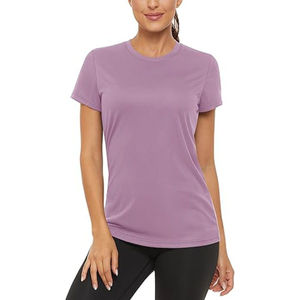 T-shirt décontracté à manches courtes pour femmes Séchage rapide Respirant 100% Polyester pour les sports de plein air pour l'été Taux de gros OEM 2026 - Product Image 6