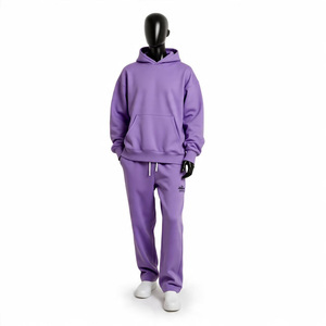 Conjunto de pantalones de chándal y Sudadera con capucha con logotipo personalizado completo de alta calidad, traje deportivo, chándal, conjunto de dos piezas, chándal para correr para hombre - Product Image 3