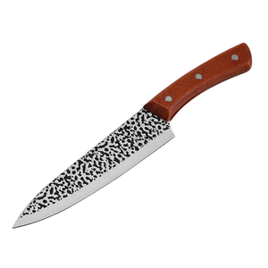 Couteau de chef de cuisine à lame tranchante en acier inoxydable de 7 pouces personnalisé en gros avec manche en bois pour la maison, la cuisine et le restaurant - Product Image 5