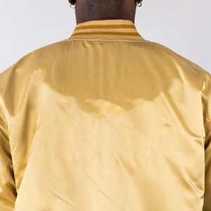 Veste de baseball personnalisée de haute qualité pour hommes Design unique en satin avec toile Meilleur prix sur des blousons aviateur personnalisés - Product Image 4