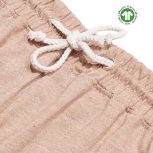 <b>Men</b> Organic Heirloom Brown Jogger Pants Undyed Heirloom Cotton, 5.4 oz Jersey, Breathable with <b>Stretch</b> Waistband and Ribbed Leg - Product Image 3