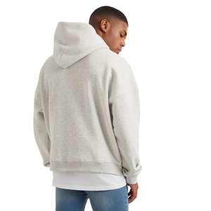 Sudadera con capucha gruesa en blanco sin cuerda de gran tamaño con hombros caídos, ropa de diseño personalizado, ropa de calle de algodón, Sudadera con capucha para hombre - Product Image 2