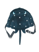 Sac à dos en peluche personnalisé Raie manta, adorable sac à dos en forme d'animal marin avec fermeture éclair et bretelles réglables pour enfants