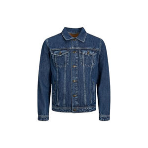 Veste en jean 100% coton de qualité supérieure pour homme, décontractée, unie, streetwear, coupe-vent, manches longues, exportée - Product Image 1