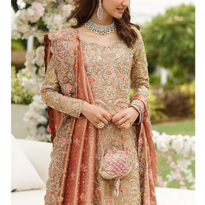 Vêtements indiens pakistanais de qualité supérieure 3 pièces pour femmes mariées costumes asiatiques dernière conception vêtements de mode robes de mariée pour femmes - Product Image 3