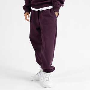 กางเกงลำลองกางเกงขายาวสีทึบขากว้างของผู้ชายกางเกงแฟชั่น100% ทรงหลวมสำหรับทุกเพศ - Product Image 2