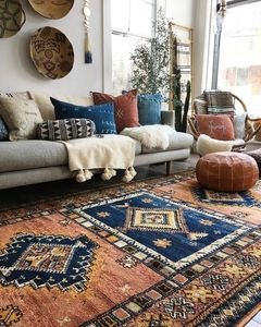 Tùy chỉnh thiết kế boho phong cách Len Handmade dệt thảm với tua bán buôn nhà máy Bohemian trượt chống vết teppich - Product Image 6