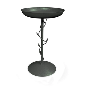 Haute qualité résistant aux intempéries métal noir fini oiseau bain maison extérieur jardin piquets décoratifs - Product Image 1