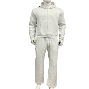 Pantalones de chándal acampanados personalizados para hombre, pantalones de Jogger holgados de pierna ancha de algodón teñido, diseño bordado OEM - Product Image 1