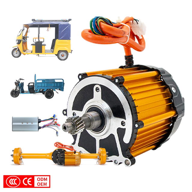 800w-1200w 48V/60V/72V Brushless Bldc Motor for Tricycle Motorcycle 3000w Differential Bldc Motor DC Motors