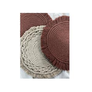 European Style Macrame Coaster <b>Table</b> Pads Best Quality Anti-Scald Embroidery Craft Lace Insulation Plate Mat <b>Placemat</b> & Pads - Product Image 5