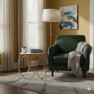 Ensemble de tables basses gigognes avec finition laiton antique moderne, écologique et durable pour la décoration intérieure du salon - Product Image 2