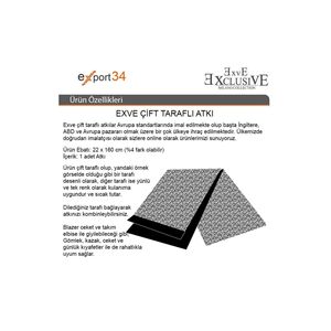 Elegant Double Sided Wool Scarf Silver Polka Dot Geometric Pattern on Black Jacquard Woven Traditional Style - Product Image 2