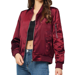 Chaqueta Bomber Personalizada para Mujer - 100% Tela de Algodón de Alta Calidad, Transpirable, Resistente al Viento, Ropa de Calle de Invierno, Logotipo y Color Personalizados - Product Image 6