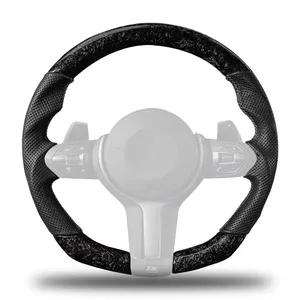 Volante de coche de lujo negro individualizado con Alcantara para BMW - Product Image 3