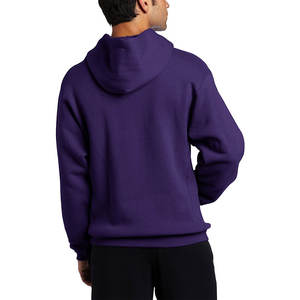 Les sweats à capuche pour hommes personnalisés et unis avec une épaule tombante en coton de haute qualité et en éponge française comprennent une poche avant. - Product Image 2