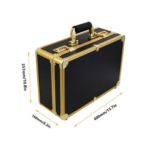 Boîte à outils de barbier professionnel grande capacité avec verrouillage à Code Portable outil de cheveux mallette de rangement Salon de voyage organisateur de salon de coiffure - Product Image 5