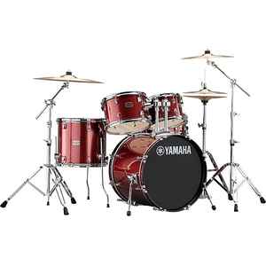 Precio de Fábrica, Yamaha-Rydeen, Juego de Batería Acústica de Aluminio de 5 Piezas y 20 Pulgadas, Acabado Rojo Brillante de Grado Industrial, OEM, para Principiantes y Escuelas - Product Image 4