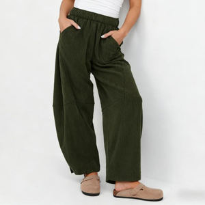 Pantalones Deportivos Holgados con Logotipo Personalizado para Mujer, Diseño Nuevo 2026, Pantalones Deportivos Holgados Casuales para Mujer - Product Image 3