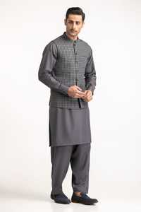Nueva llegada de tamaño personalizado vestido paquistaní hombres Shalwar Kameez hombres ropa de manga larga Shalwar Kameez traje disponible para la venta - Product Image 4