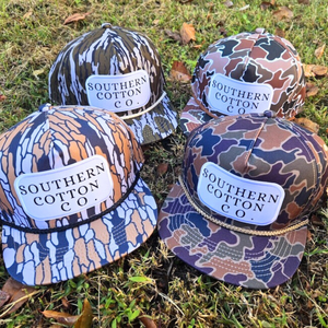 Wholesale Custom 5 Panel Polyester/Cotton Camouflage Sporty Unstructured Snapback <b>Camo</b> Hunting 256 Ri <b>Caps</b> Rope Outdoor - Product Image 1